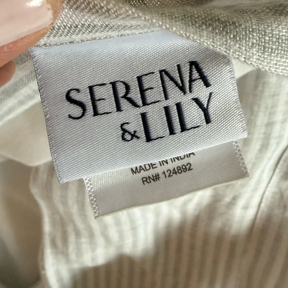 SERENA & LILY Linen Pillow Cover 26x26